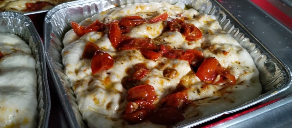 Garlic and roasted tomatoes Focaccia