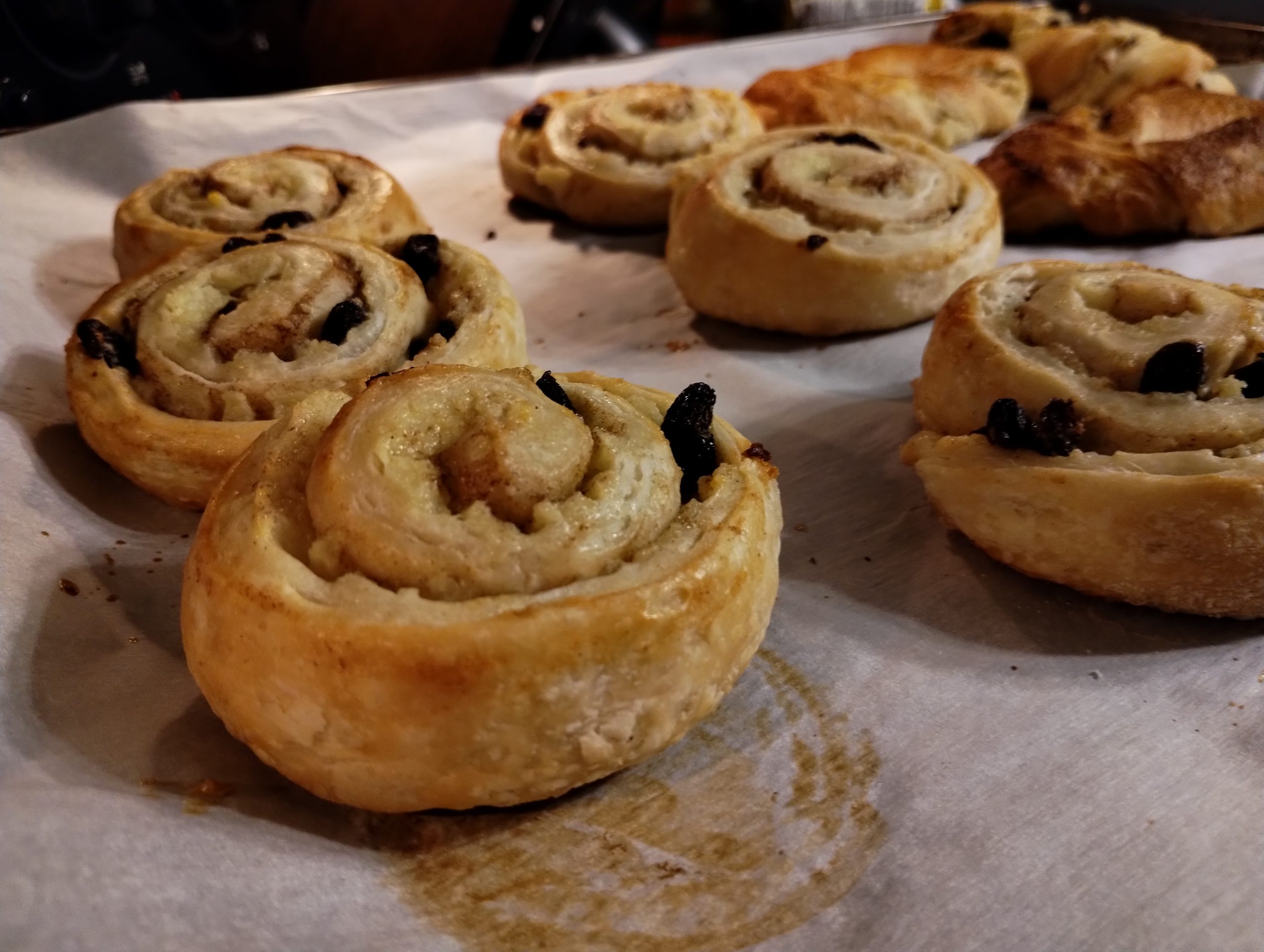 raisin cinnamon swirls.
