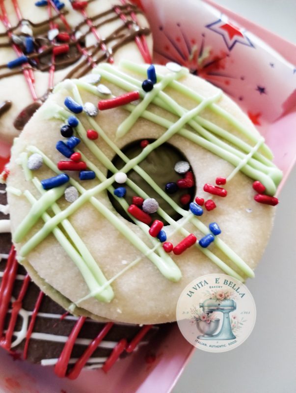pistacchio sablè cookies.