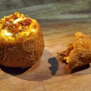 Arancini - rice ball - authentic Sicilian street food