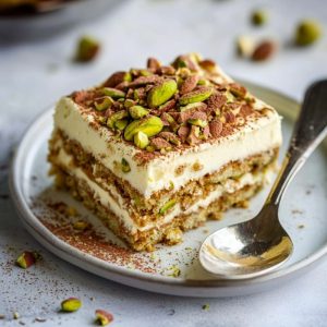 Pistachio tiramisu